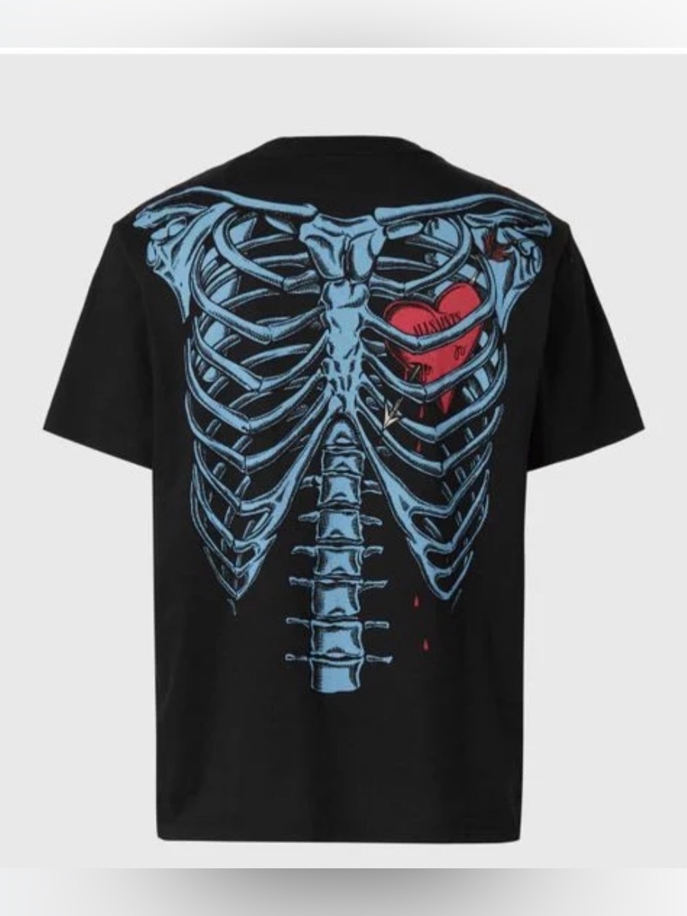 USED Allsaints Men’s “Bleeding Skeleton” T-Shirt (M) *RELAXED FIT*
